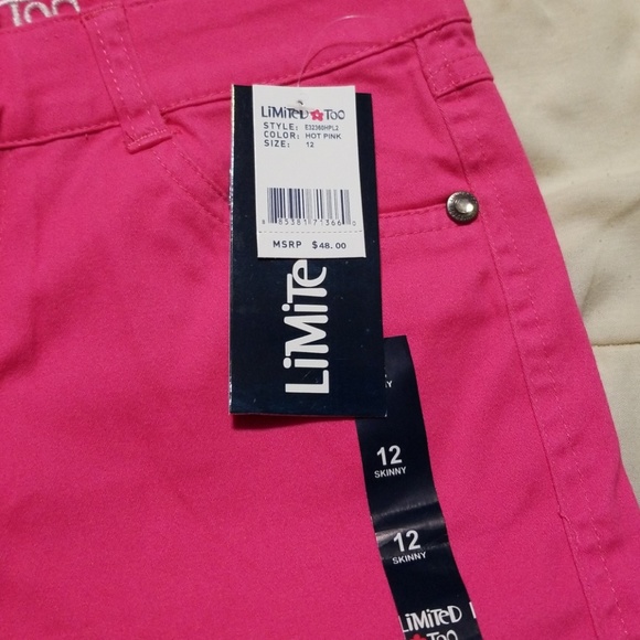 Limited Too Jeans Pink sz 12 - Picture 4 of 5